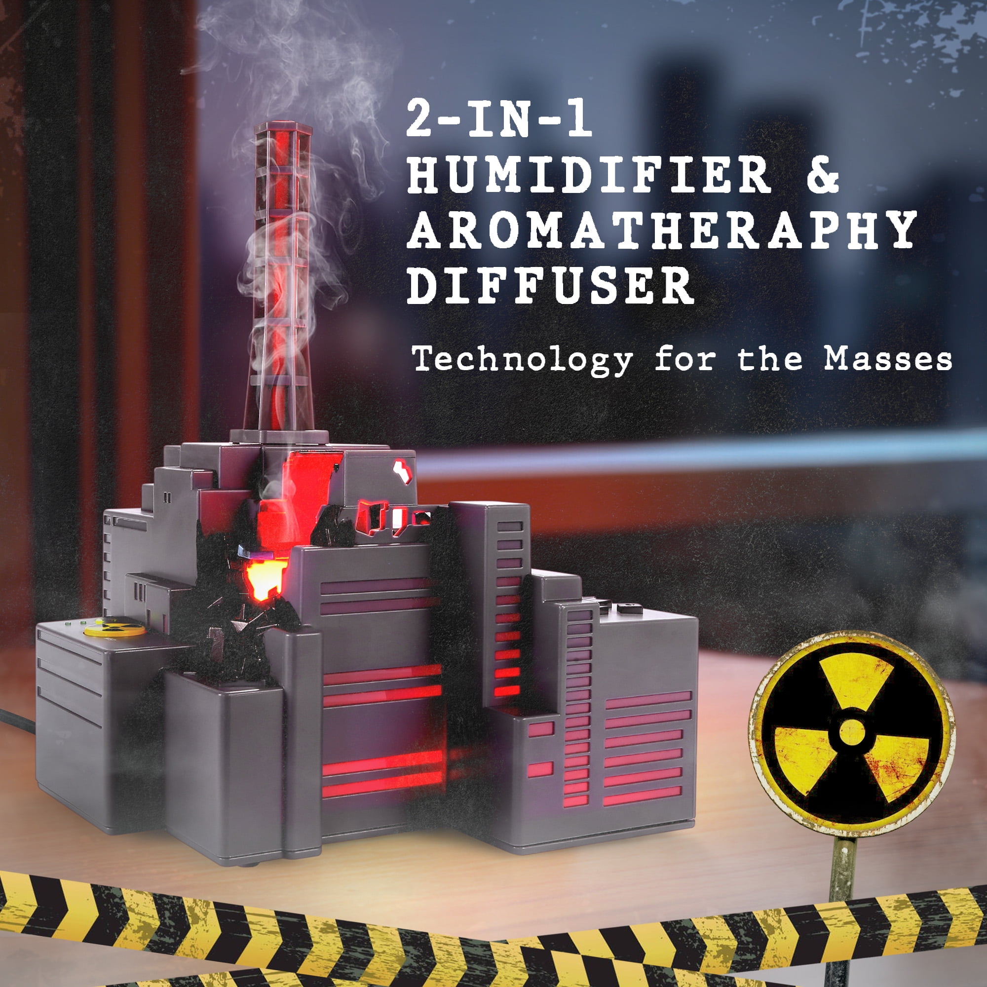 HOM Chernobyl Smart Humidifier & Diffuser – Ultrasonic Mist Machine with Aromatherapy, App Control, LED & Auto Shut-Off