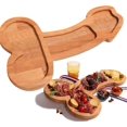 thumbnail image 1 of Plato de madera JM para aperitivos y embutidos con forma novedosa, 1 of 5