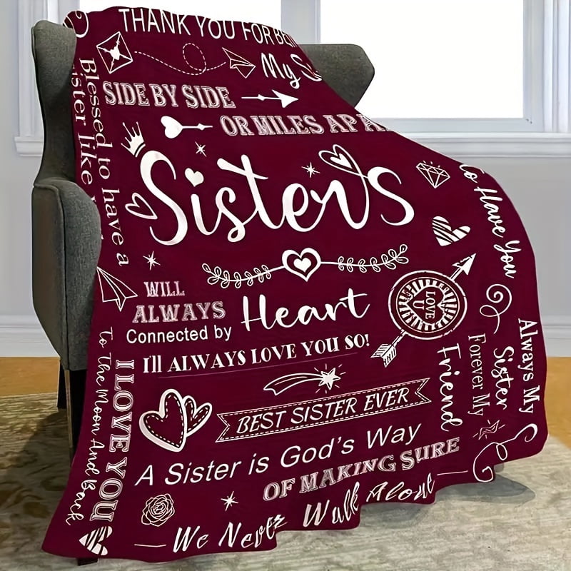 Soft & Cozy Purple Flannel Blanket - Perfect Gift for Sisters, Ladies, Birthdays, and Christmas - Plush, Warm, and Lightweight for Ultimate Comfort