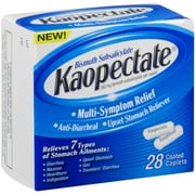 Kaopectate Multi-Symptom Relief Anti-Diarrheal Upset Stomach Reliever Caplets, 28 CT (Pack of 6)