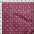 thumbnail image 4 of oneOone Cotton Poplin Dark Magenta Fabric Florals Fabric For Sewing Printed Craft Fabric By The Yard 56 Inch Wide, 4 of 4