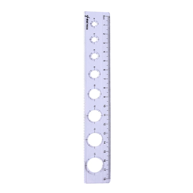 Gkeoshab Règle en Plastique Transparent Règle Droite Outil de Mesure en Plastique pour Étudiant École Bureau Maison & Jardin