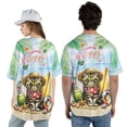 thumbnail image 5 of Exotic Shorthair Hello Summer with Sunglasses and Surfboard Tropical Vibes All Over Print 3D Baseball Shirt Cat Lover Kitten Owner Gifts Softball Sport - 00007, 5 of 6