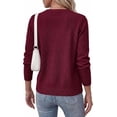 thumbnail image 3 of BTFBM Cardigan Sweaters for Wome Fall Clothes Long Sleeve Button Down Open Front Soft Knit Lightweight Sweater, 3 of 7