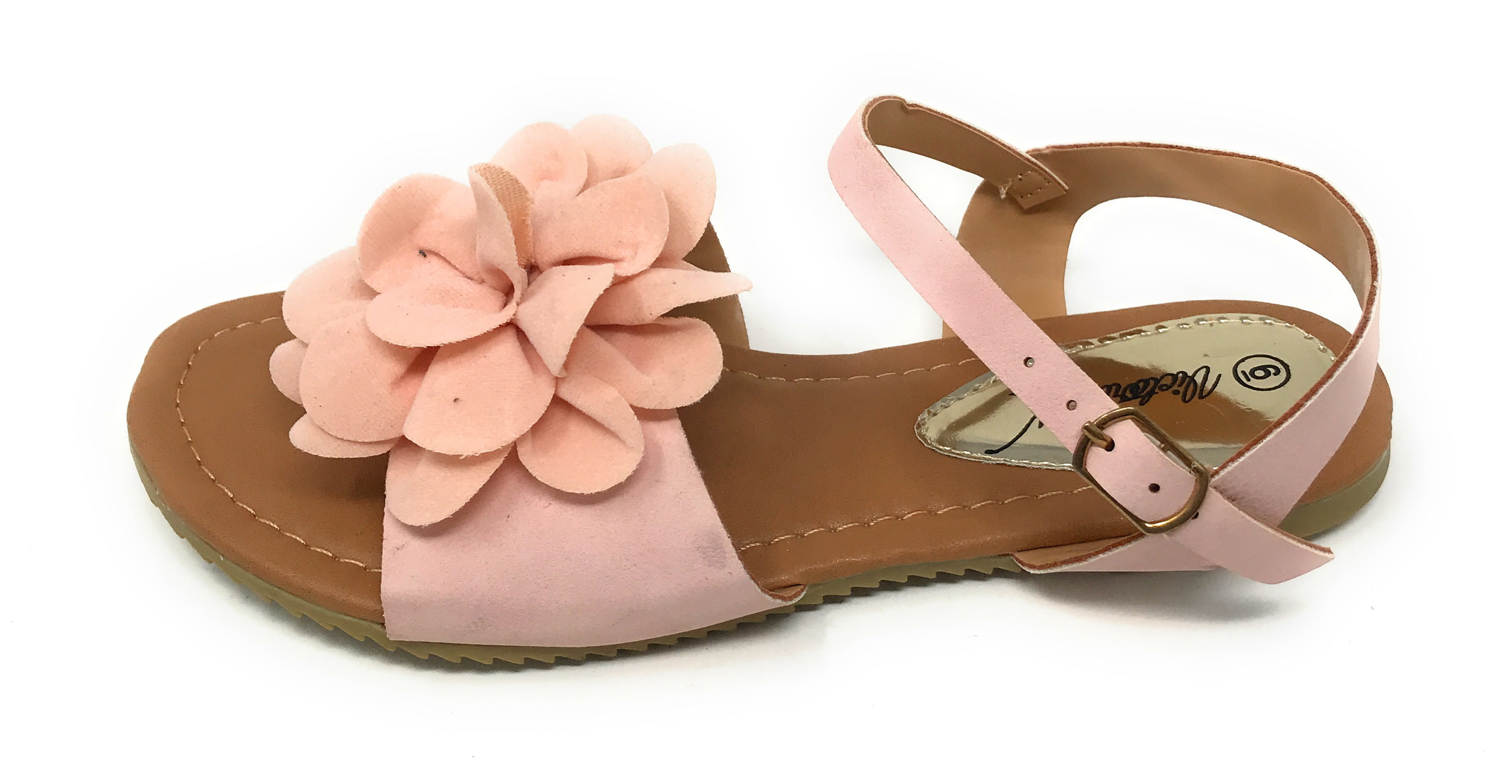 Victoria K Women's Solid Flower Sandals