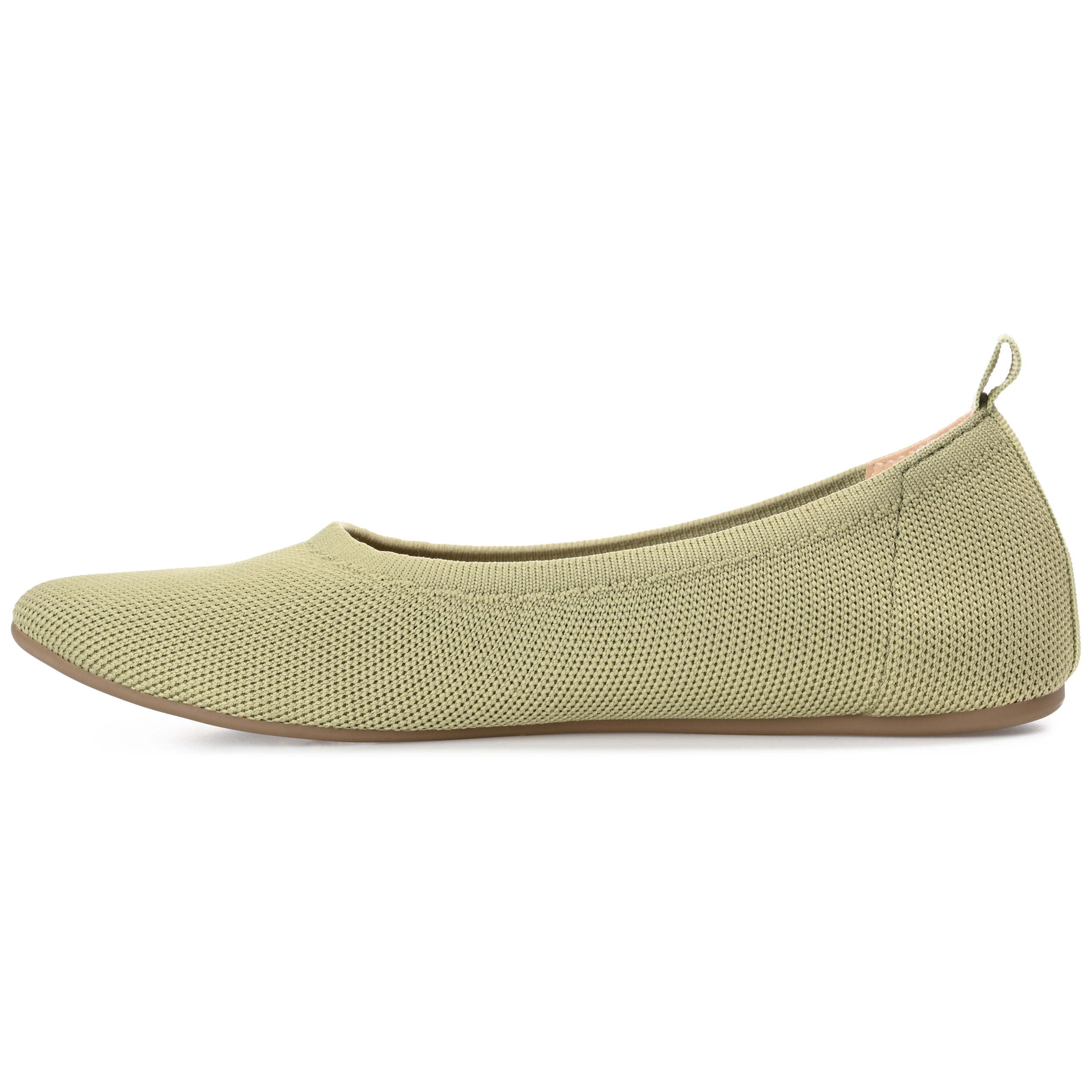 Journee Womens Jersie Knit Foldable Round Toe Slip On Dress Flats, Widths Available