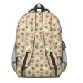 thumbnail image 3 of Brown Dog Paw Footprint Bone Backpack for School,Cute School Bag,Schoolbag with Adjustable Shoulder Straps & Padded Back,16.9 Inch, 3 of 5