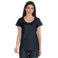 thumbnail image 1 of Inkmeso T-Shirt Basique à Encolure Dégagée Décontracté à Manches Courtes en Coton Uni T-Shirt Haut pour Femmes, 1 of 8
