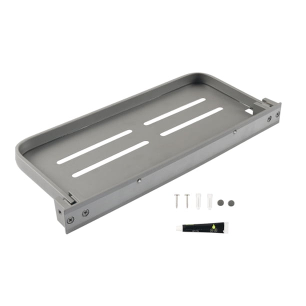 Generic RV Estante Plegable de Aluminio Organización Interior Ahorro de Espacio Almacenamiento Plegable Montado en la Pared para Viajes al Aire Libre 30cm