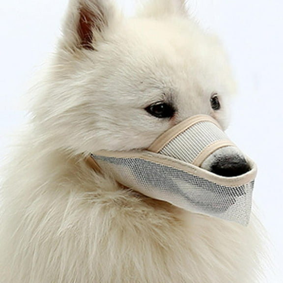 for L Dogs Drinkable Muzzle Dog Anti- Allows beige