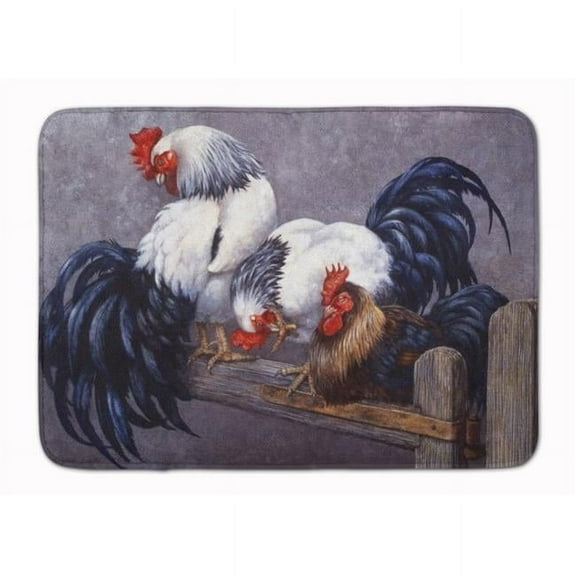 Roosters Roosting Machine Washable Memory Foam Mat