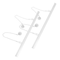WHAMVOX  2 Pcs Poster Hanger Hanging Wall Frame Indoor Hook Transparent