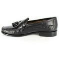 thumbnail image 4 of Pisa Florsheim Mens Black Shoes Crocodile Print Leather Slip On 18469-01, 4 of 7