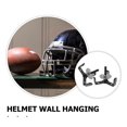 thumbnail image 3 of HAMPPLIES 2Jgo Colgador De Pared Para Casco De Rugby Montaje Y Fácil Negro, 3 of 8
