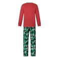 thumbnail image 5 of Nituyy Holiday Family Pajamas Matching Sets Christmas PJs with Mama Bear Printed Romper Plaid Pants Sleepwear, 5 of 9