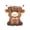 A, variant on wutoase Highland Cow Planter Pot, Cute Animal Resin Flower Pot with Drainage Hole, Small Scottish Cow Planter for Home Desk Patio Decor