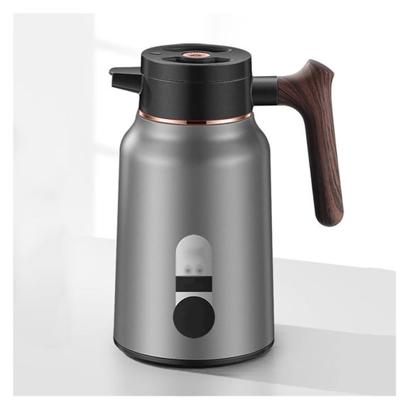 Stainless Steel Thermal Coffee Carafe,Double Wall Insulated Vacuum Flask,Water Coffee and Beverage Dispenser,12 Hour Heat 24 Hour Cold Retention