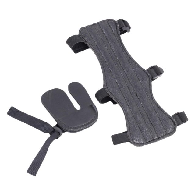 Brazo PU Cuero Tiro con arco Guardia Correa de ajuste Guardia de tiro Accesorios de entrenamiento Hugtrwg Para estrenar