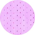 thumbnail image 1 of Ahgly Company Indoor Round Solid Purple Modern Area Rugs, 3' Round, 1 of 4