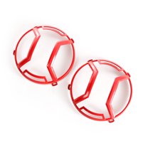 Rugged Ridge by RealTruck Headlight Elite Euro Guards for Jeep JK/JKU | Red | 11230.15 | Compatible with 2007-2018 Jeep Wrangler JK/JKU