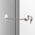 thumbnail image 5 of 2 Pack Refrigerator Lock With 4 Keys, Refrigerator Lock Dorm Freezer Door Lock And Child Safety Cabinet Lock With Strong Adhesive.., 5 of 5