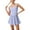 Blue, variant on OSOLU Dresses Solid Color Tennis Dress With Built In Shorts Bra Adjustable Straps Athletic Dress For Women Summer Active Workout Dress Breathable Hawaiian Flowy Sundress