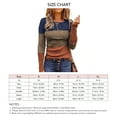 thumbnail image 4 of Blusas Básicas de Manga Larga para Mujer Informales con Cuello Redondo Color Block con Botones ANGGREK Otros, 4 of 6