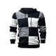 thumbnail image 1 of MHFRRA Suéter de Punto para Hombre, Informal, Holgado, con Capucha, para Otoño E Invierno Negro, 1 of 2