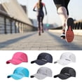 thumbnail image 4 of Black Hombres Mujeres Secado rápido Deportes al aire libre Gorras para correr Gorra de malla de béisbol Gorra con visera, 4 of 5