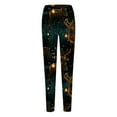 thumbnail image 6 of Lroveb Christmas Leggings for Women Day Fall Winter Artistic Splash Printed Soft Stretchy Pants Yoga Leggings, 6 of 6