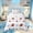 White Blue 01, variant on Feelyou Pink Princess Bow Twin Comforter Sets for Girls, Cartoon Football Print Bedding Set, Pink Reversible, 2pcs, 1 Comforter and 1 Pillowcase