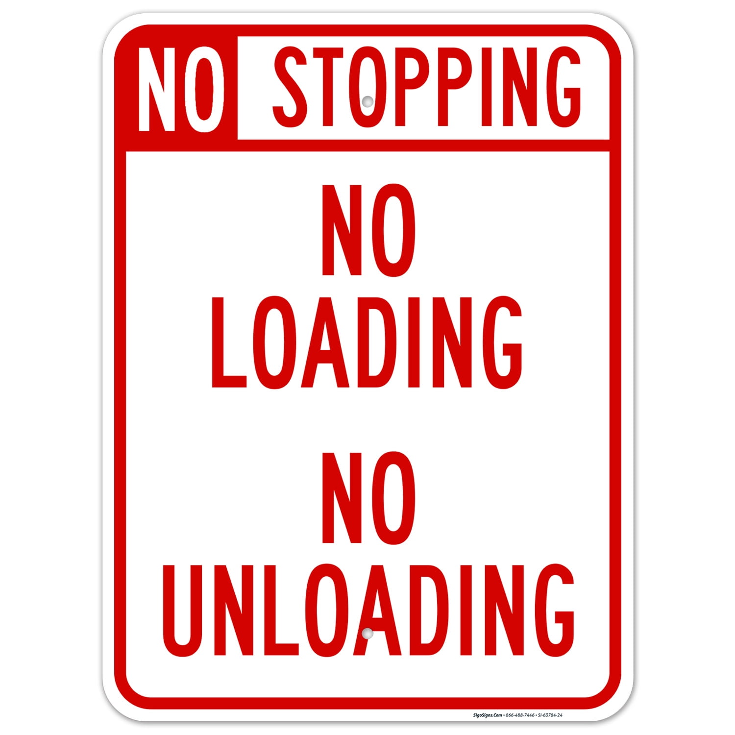 No Loading Sign