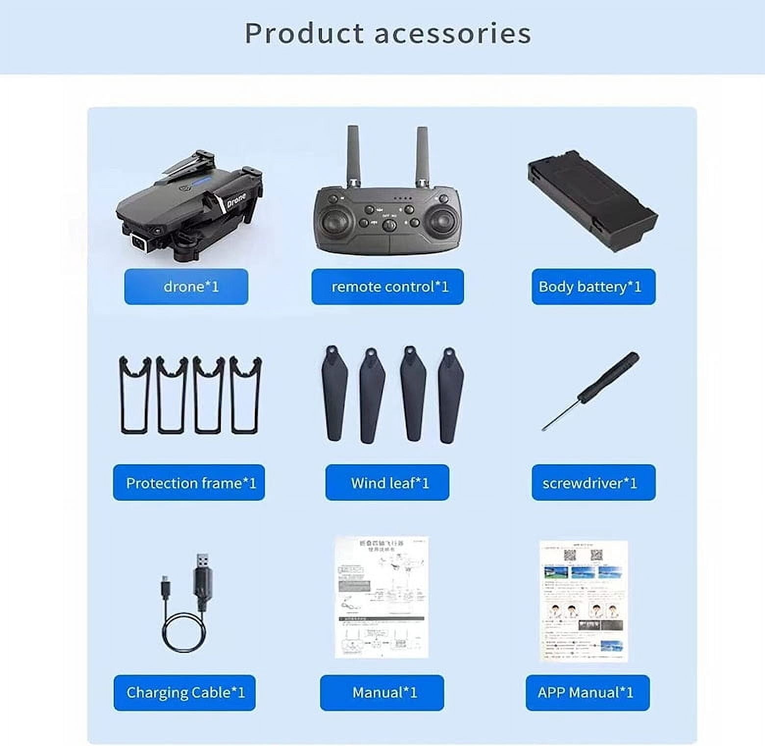 Myshle 4K HD FPV Camera Aerial Drone