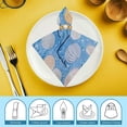 thumbnail image 6 of Shangniulu Print Cloth Napkins, 18" X 18" Napkins Cloth Spring Color, Washable Napkins for Dinner Table Kitchen Party, Wedding, Restaurant &amp; Camping 2 PCS, 6 of 7