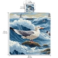thumbnail image 2 of Seagull Canvas Beach Blanket - Portable Picnic Mat for Outdoor - Waterproof Sandproof - Extra Large Size for Camping, Travel - Lightweight and Durable Fabric Foldable Picnic Rug with Carry Bag, 2 of 6