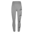 thumbnail image 4 of VgaVtl Leggings for Women High Waist Elastic Gray Pants Women Slim Casual Activewear Slim-Leg Valentine's Day Print Pants, 4 of 6