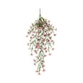 thumbnail image 2 of Simulated Flower Violet Green Silk Flower Wall Hanging -Border Rattan Hanging Basket Ceiling Decoration, 2 of 5