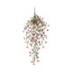thumbnail image 2 of Wmhnj Adorno de pared colgante de ratn con flores de seda verde violeta, arreglo floral artificial de plstico para decoracin del hogar, 2 of 9