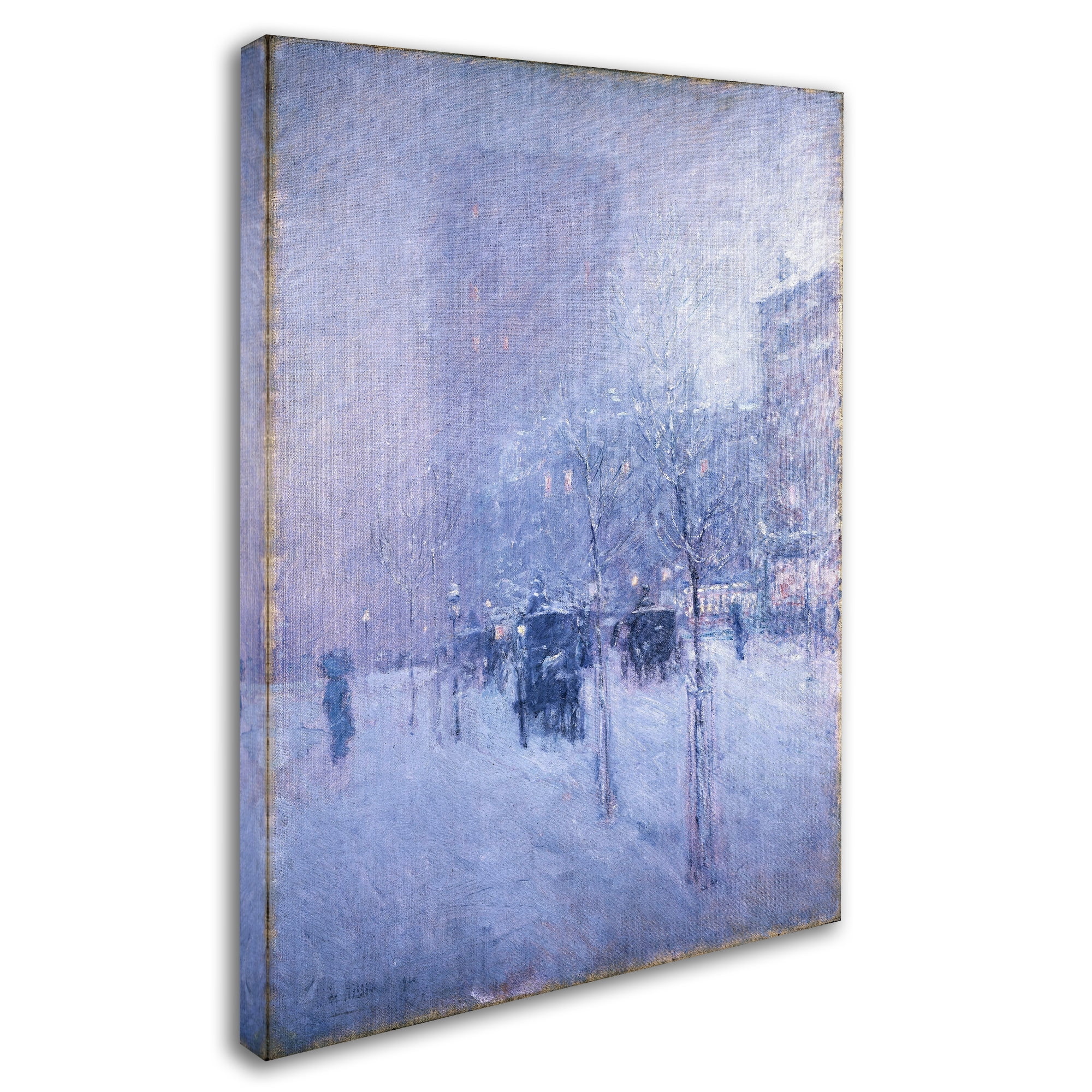 Trademark Fine Art 'Late Afternoon New York Winter' Canvas Art by Childe Hassam