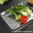 thumbnail image 2 of RUIYUNZHUZHU 2 Set Baking Sheet with Rack Set for Cookies Meats Silver, 2 of 7