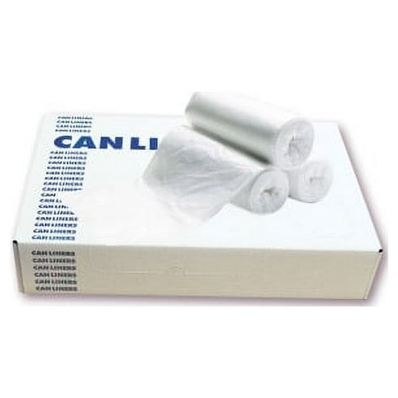 Heritage Multipurpose Design Clear Can Liner 22" Width x 25" Length - Low Density - Clear - Linear Low-Density Polyethylene (LLDPE) - 500/Carton - Multipurpose