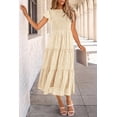 thumbnail image 4 of Vestido midi PRETTYGARDEN con estampado floral para verano 2025 para mujer, 4 of 9
