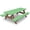 Green-white Checkered, variant on 8ft Picnic Table and Bench Cover, Camping Essentials RV Gear, 96 in Waterproof Windproof Outdoor Tablecloth