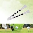 thumbnail image 3 of AOOOWER 100 Pcs Professional Bamboo Golf Tees Striped Golf Ball Tees Holder Easy to Use, 3 of 13