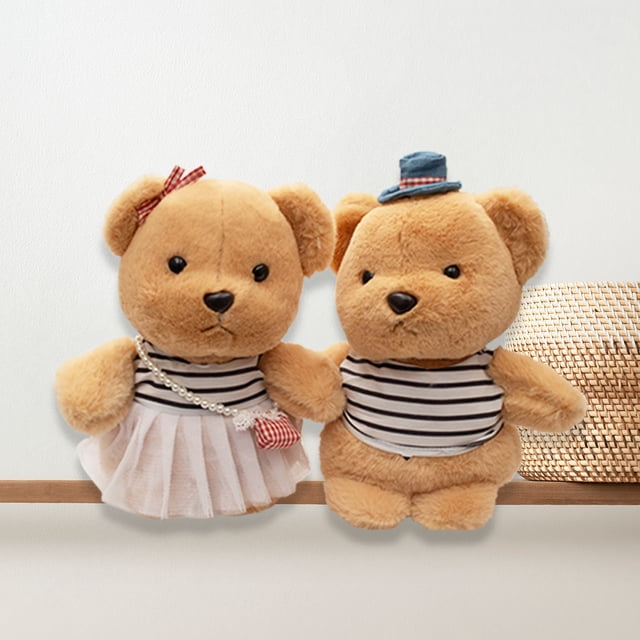 Peluches en Forma de Pareja de Ositos Azul