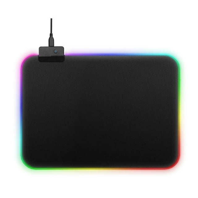 EGNMCR Gaming Muismat Computer Mousepad Rgb Muismat Pc Bureau Spelen Mat met Backlit Game pad