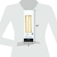 Mainstays Unscented Taper Candle, Ivory, 10 in, 4 Count