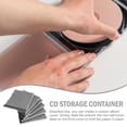 thumbnail image 4 of Estuche organizador de CD redondo en blanco con tapa abatible, carcasa protectora, 6 unidades, 4 of 6