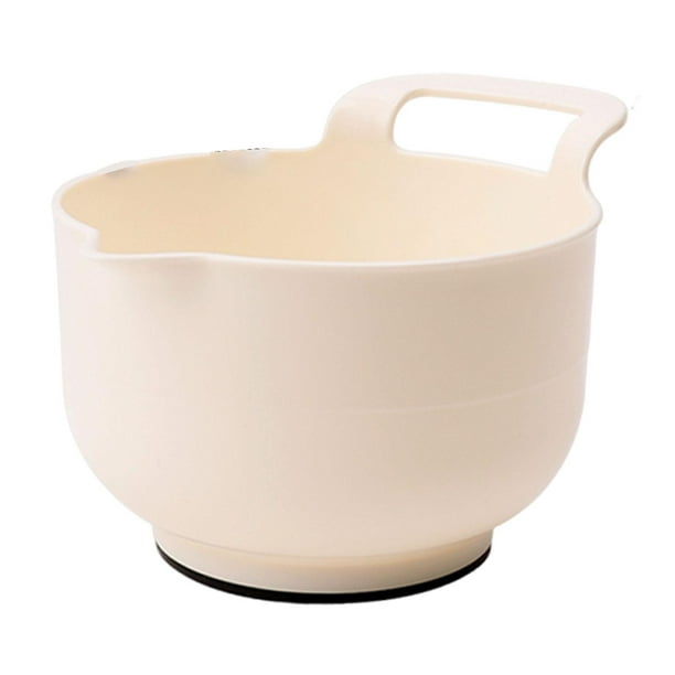 Ensaladera multiusos de grado alimenticio, base antideslizante, ligera, práctica y fácil de usar. 1 litro
