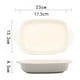 thumbnail image 3 of para hornear de cerámica Platos de hornear rectangular Adecuados para horno Microondas de cocina Horneado Horneado Vajilla Herramienta de cocció blanco perfecl Placa para hornear, 3 of 8